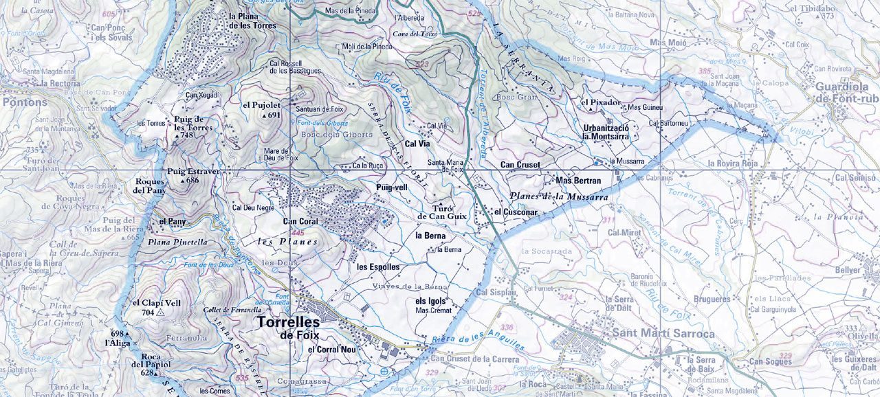 Mapa de les rutes del municipi